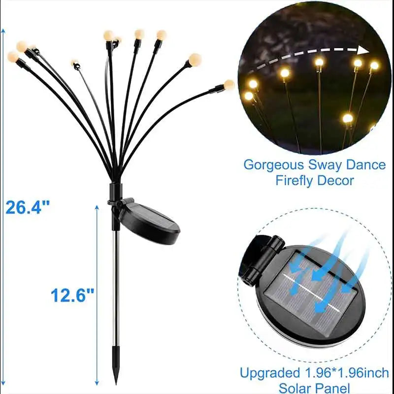 Solar Firefly Garden Lights / Lumini Solare Decorative Pentru Gradina