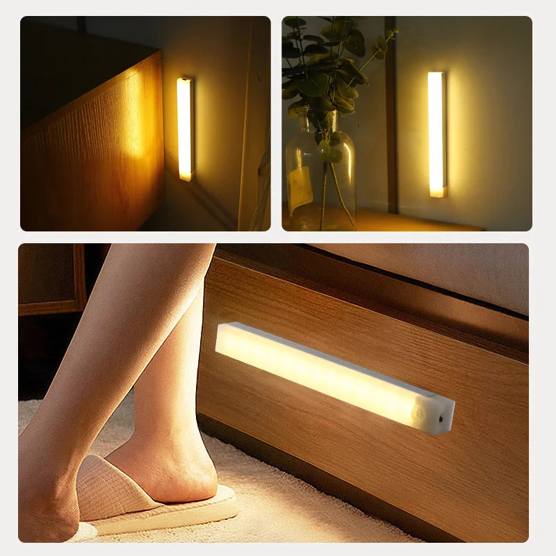 Motion Sensor LED Light – Rechargeable / Lampă LED Reîncărcabilă cu Senzor de Mișcare