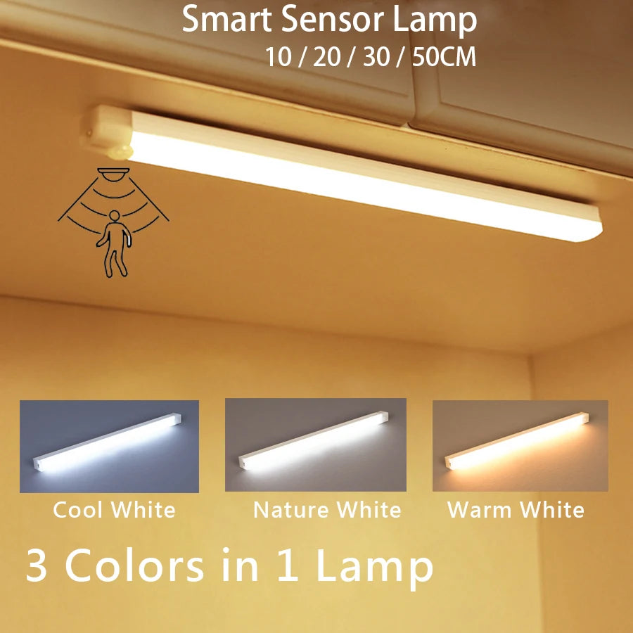 Motion Sensor LED Light – Rechargeable / Lampă LED Reîncărcabilă cu Senzor de Mișcare
