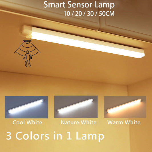 Motion Sensor LED Light – Rechargeable / Lampă LED Reîncărcabilă cu Senzor de Mișcare