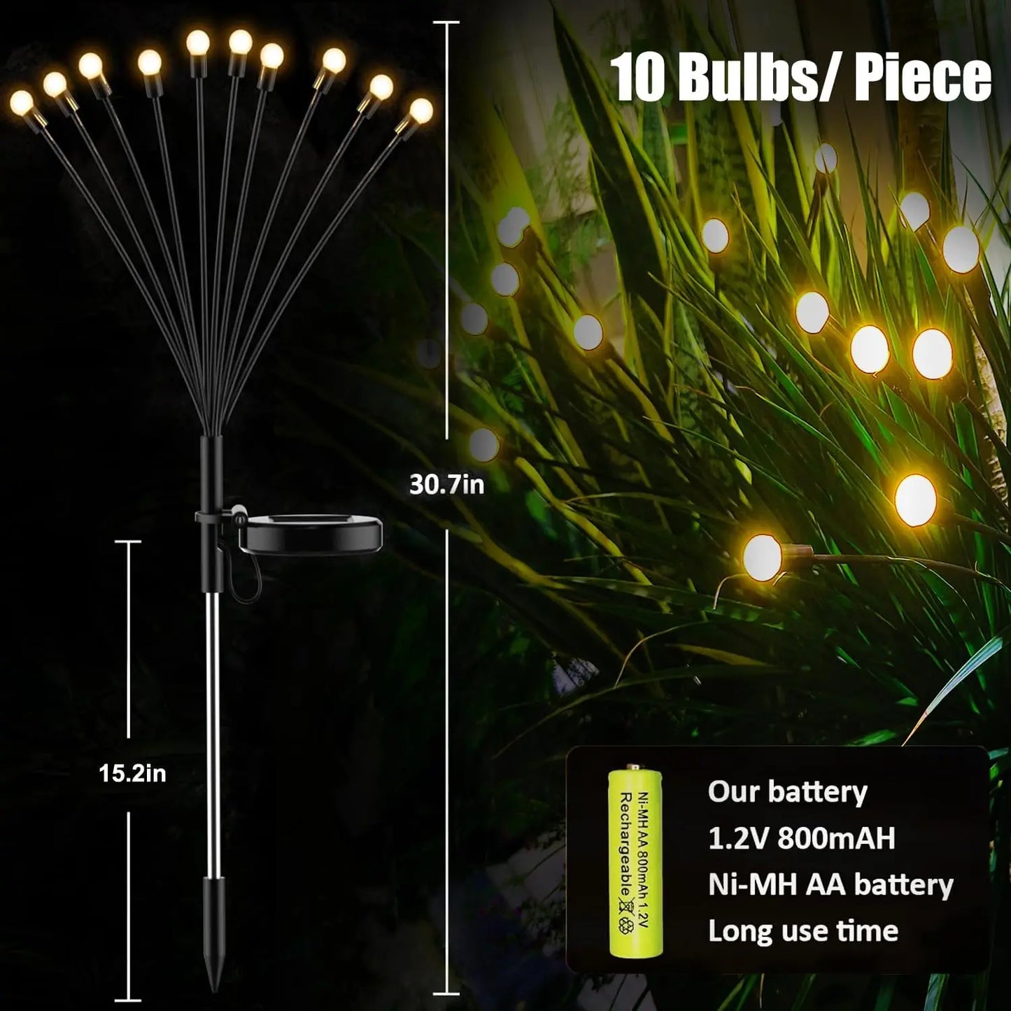 Solar Firefly Garden Lights / Lumini Solare Decorative Pentru Gradina